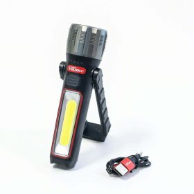 Hyper Tough 500 Lumens Portable Multi-Use LED Work Light with Folding Stand and Magnetic Base