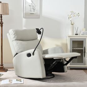 Rocking Recliner Chair,360 Degree Swivel Nursery Rocking Chair,Glider Chair,Modern Small Rocking Swivel Recliner Chair for Bedroom