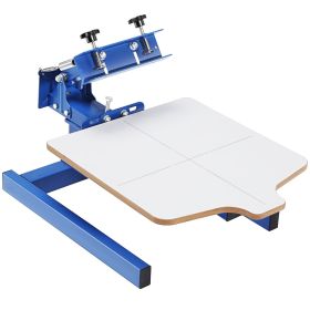 VEVOR Screen Printing Machine, 1 Color 1 Station Silk Screen Printing Press, 21.2x17.7in Screen Printing Press, Double-layer Positioning Pallet