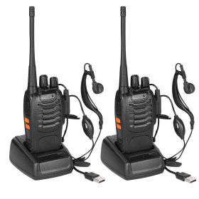 2 x Baofeng BF-888S Walkie Talkies Two Way Radio UHF 16CH 400-470MHZ Long Range