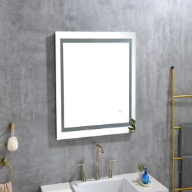 Led Mirror for Bathroom with Lights,Dimmable,Anti-Fog,Lighted Bathroom Mirror with Smart Touch Button,Memory Function(Horizontal/Vertical)