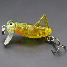 Fishing Bionic Grasshopper Lure; Wobbler Hard Bait For Freshwater 3g/0.11oz 35mm/1.38in (Color: Color-C)