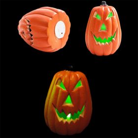 Halloween LED Pumpkin Lantern Novelty Party Decoration Figurine Lantern (Color: Upright pumpkin, size: Colorful light)