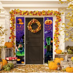 Fall Decor- halloween Decoration Fall Decorations for Home - Welcome & Hello Fall Signs for Front Door Harvest Decoration - Hanging Leaves and Pumpkin (Color: as pic A)