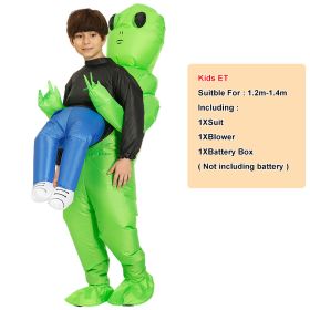 ET-Aliens Inflatable Costume Scary Monster Cosplay For Adult Kids Thanksgiving Christmas Party Festival Stage Children Clothing (Color: Child, size: Reference picture)