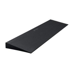 VEVOR Rise Cuttable Threshold Ramp for Sweeping Robot, 35.4" Wide Natural Rubber Wheelchair Ramp (Default: Default)